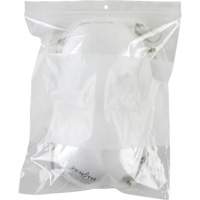 Sacs en poly avec espace inscriptible blanc, Refermable, 10" x 8", 2 mils Infinity Industrial Services Inc.