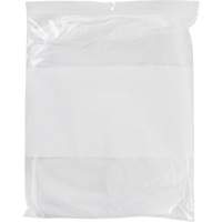White Block Poly Bags, Reclosable, 15" x 12", 2 mils Infinity Industrial Services Inc.