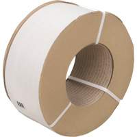 Strapping, Polypropylene, 1/2" W x 9900' L, White, Machine Grade Infinity Industrial Services Inc.