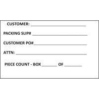 Generic Shipping Label, 4" W x 6" L, White Infinity Industrial Services Inc.