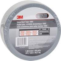 1900 Value Duct Tape, 5.8 mils, Silver, 48 mm (2") x 5.7 m (18.7') Infinity Industrial Services Inc.