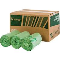Certified Compostable Bags, Regular, 48" L x 42" W, Clear, 242 L (55 Gal.) Capacity Infinity Industrial Services Inc.