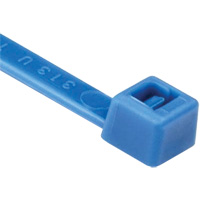 T Series Cable Ties, 8" Long, 50 lbs. Tensile Strength, Blue Infinity Industrial Services Inc.