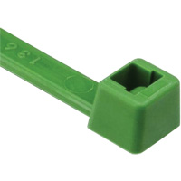 T Series Cable Ties, 8" Long, 50 lbs. Tensile Strength, Green Infinity Industrial Services Inc.