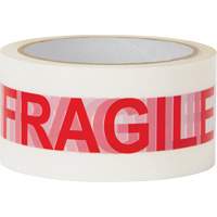 "Fragile" Box Sealing Tape, Hot Melt Adhesive, 2 mils, 48 mm (2") x 100 m (328') Infinity Industrial Services Inc.