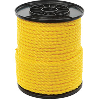 3/8" Yellow Twisted 3-Strand Rope, Polypropylene, 250' Infinity Industrial Services Inc.