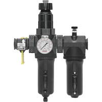 Automatic Drain Filter, Regulator & Lubricator with Metal Bowl & Gauge Modulair 400, 3/4" NPT Infinity Industrial Services Inc.