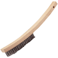 Curved Handle Hand Scratch Brush, Stainless Steel, 4 X 20 Wire Rows, 17" Long Infinity Industrial Services Inc.