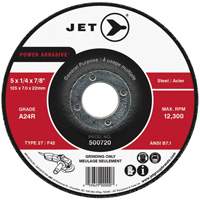 Meule POWER ABRASIVE, 4" x 1/4", Arbre 5/8", Type 27 Infinity Industrial Services Inc.