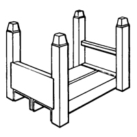 Portable Stacking Racks, 15" W x 22" D, 5600 lbs. Capacity Infinity Industrial Services Inc.