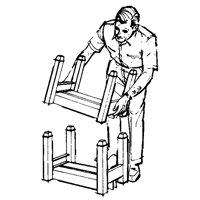 Portable Stacking Racks, 12" W x 16" D, 2500 lbs. Capacity Infinity Industrial Services Inc.