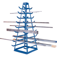 Bar Storage Racks - Horizontal Bar Racks, Horizontal, 9 Levels, 18" W x 40" D x 84" H, 1800 lbs. Cap. Infinity Industrial Services Inc.