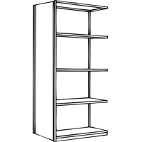 Interlok Shelving Unit, Steel, Boltless, 800 lbs. Capacity, 36" W x 100" H x 24" D Infinity Industrial Services Inc.