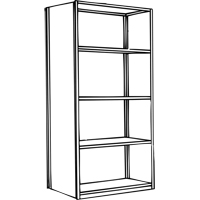 Interlok Shelving Unit, Steel, Boltless, 800 lbs. Capacity, 36" W x 100" H x 24" D Infinity Industrial Services Inc.