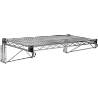 Wall Mount Wire Shelving Kit, Single Bracket, 200 lbs. Capacity, 14" D Infinity Industrial Services Inc.