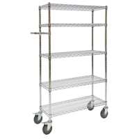 Chariots &agrave; pousser, Chrom&eacute;, 30' x 60" x 14", Capacit&eacute; 800 lb Infinity Industrial Services Inc.