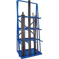 Bar Storage Rack, Vertical, 3 Levels, 36" W x 24" D x 84" H, 3000 lbs. Cap. Infinity Industrial Services Inc.