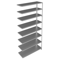&eacute;l&eacute;ment de rayonnage, Acier galvanis&eacute;, Montant &agrave; fente, Capacit&eacute; 300 lb, 48" la x 96" h x 15" p Infinity Industrial Services Inc.