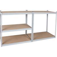 Heavy-Duty Shelving, Steel, Boltless, 1200 lbs. Capacity, 48" W x 72" H x 18" D Infinity Industrial Services Inc.