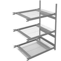 Wide Span Storage Shelving, Steel, Boltless, 1340 lbs. Capacity, 42" W x 60" H x 32" D Infinity Industrial Services Inc.