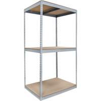 Heavy-Duty Shelving, Steel, Boltless, 1200 lbs. Capacity, 48" W x 84" H x 36" D Infinity Industrial Services Inc.