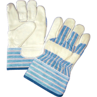 Lined Gloves, One Size, Grain Cowhide Palm, Cotton Fleece Inner Lining Infinity Industrial Services Inc.