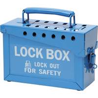 Portable Metal Lock Box, Blue Infinity Industrial Services Inc.