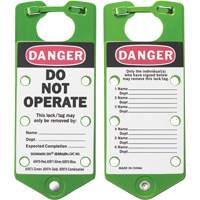 Labeled Lockout Hasps, Green Infinity Industrial Services Inc.