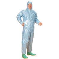 0.5 Mil CRFR Hooded Coveralls, Medium, Blue, FR Treated Fabric Infinity Industrial Services Inc.