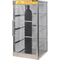 Aluminum LPG Cylinder Locker Storage, 10 Cylinder Capacity, 30" W x 32" D x 65" H, Silver Infinity Industrial Services Inc.