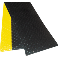 No. 417 Bubble Sof-Tred With Dyna-Shield Mats, Bubbled, 3' x 12' x 1/2", Black/Yellow, PVC Infinity Industrial Services Inc.