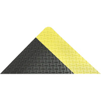 Saddle Trax Anti-Fatigue & Ergonomic Floor Mat, Diamond, 2' x 3' x 1", Black/Yellow, Vinyl Infinity Industrial Services Inc.