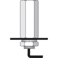 Tiges de s&eacute;curit&eacute; pour support porte-drapeau, usage intensif - accessoires & pi&egrave;ces de rechange Infinity Industrial Services Inc.