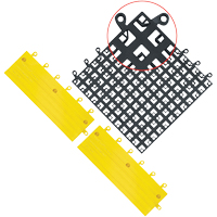 ErgoDeck&reg; Mat No. 560, PVC, 1-1/2' W x 1-1/2' L, 7/8" Thick, Black Infinity Industrial Services Inc.