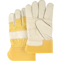 Furniture Leather Gloves, Large, Grain Cowhide Palm, Cotton Inner Lining Infinity Industrial Services Inc.
