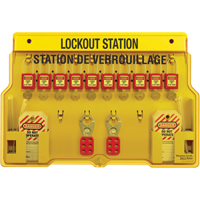 Lockout Stations, Thermoplastic Padlocks, 10 Padlock Capacity, Padlocks Included Infinity Industrial Services Inc.