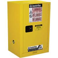 Sure-Grip&reg; EX Compac Flammable Safety Cabinet, 12 gal., 1 Door, 23.25" W x 35" H x 18" D Infinity Industrial Services Inc.