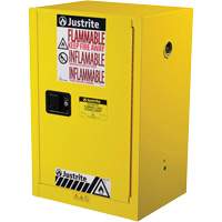 Sure-Grip&reg; EX Compac Flammable Safety Cabinet, 12 gal., 1 Door, 23.25" W x 35" H x 18" D Infinity Industrial Services Inc.
