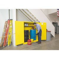 Armoires Sure-Grip EX pour entreposage de barils &agrave; la verticale, Capacit&eacute; de 110 gal. US, 2 barils, Jaune Infinity Industrial Services Inc.