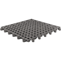 ErgoDeck&reg; General Purpose No. 564 Matting, PVC, 1-1/2' W x 1-1/2' L, 7/8" Thick, Charcoal Infinity Industrial Services Inc.