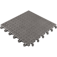 ErgoDeck&reg; Soft No. 566 Matting, PVC, 1-1/2' W x 1-1/2' L, 7/8" Thick, Charcoal Infinity Industrial Services Inc.