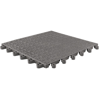 ErgoDeck&reg; Soft No. 566 Matting, PVC, 1-1/2' W x 1-1/2' L, 7/8" Thick, Charcoal Infinity Industrial Services Inc.