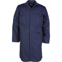 Lab Coat, Poly-Cotton, 46, Navy Blue Infinity Industrial Services Inc.