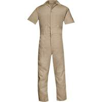 Short Sleeved Coveralls, Men's, Tan, Size Small Infinity Industrial Services Inc.