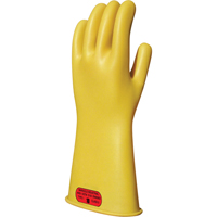 Yellow Natural Rubber Insulating Gloves, ASTM Class 0, Size 8, 14" L Infinity Industrial Services Inc.