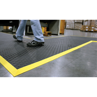 Rejuvenator Connect No. 502 Matting, Polyurethane, 3' W x 3' L, 5/8" Thick, Black Infinity Industrial Services Inc.