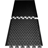 Rejuvenator Connect No. 502 Matting, Polyurethane, 3' W x 3' L, 5/8" Thick, Black Infinity Industrial Services Inc.