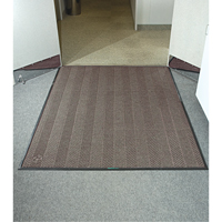 Waterhog&reg; Eco Elite Matting, Wiper/Scraper, 6' x 6' x 3/8", Chestnut Brown Infinity Industrial Services Inc.