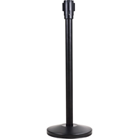 Poteau r&eacute;cepteur pour barri&egrave;res sur pieds pour le contr&ocirc;le des foules, Hauteur de 35", Noir Infinity Industrial Services Inc.