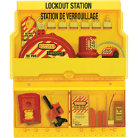 Deluxe Lockout Stations, Aluminum Padlocks, 32 Padlock Capacity, Padlocks Included Infinity Industrial Services Inc.
